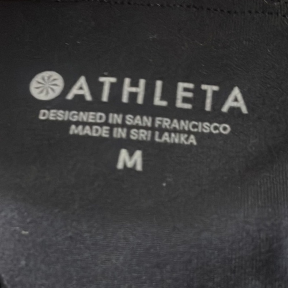 Athleta All In Black Capri Cropped Legging | Size M - Picture 5 of 5